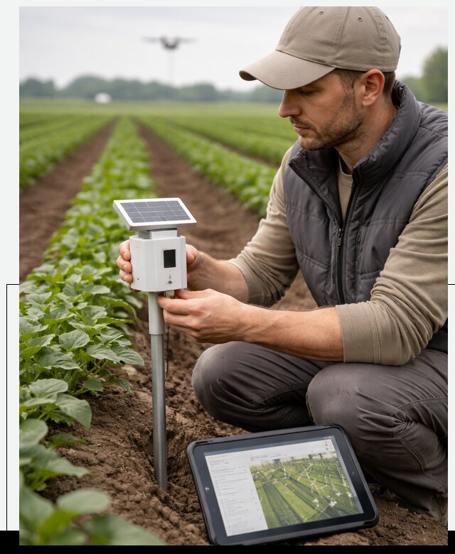 IoT мониторинг сельскохозяйственных полей и контроля в Мурманске