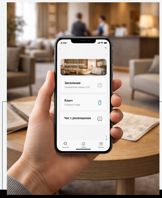 Мобильное приложение для гостей отеля в Мурманске, управление сервисом